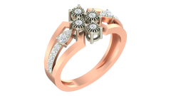 18K Gold & Diamond Engagement Ring For Women KRA10047