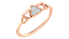 18K Gold & Diamond Dailywear Ring For Women KRA10539