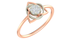 18K Gold & Diamond Dailywear Ring For Women KRA10542