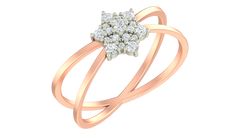 18K Gold & Diamond Engagement Ring For Women KRA10552