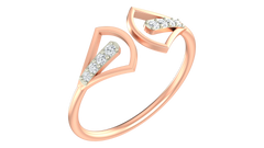 18K Gold & Diamond Dailywear Ring For Women KRA10574