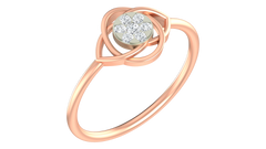 18K Gold & Diamond Ring For Women KRA10576