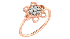 18K Gold & Diamond Ring For Women KRA10577