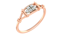 18K Gold & Diamond Ring For Women KRA10578