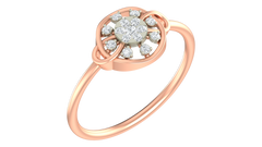 18K Gold & Diamond Ring For Women KRA10579