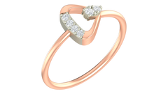 18K Gold & Diamond Dailywear Ring For Women KRA10583