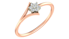 18K Gold & Diamond Dailywear Ring For Women KRA10584