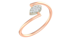 18K Gold & Diamond Dailywear Ring For Women KRA10585