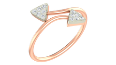 18K Gold & Diamond Engagement Ring For Women KRA10586