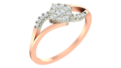 18K Gold & Diamond Engagement Ring For Women KRA10596