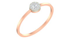 18K Gold & Diamond Ring For Women KRA10603