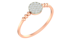 18K Gold & Diamond Ring For Women KRA10605