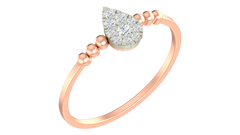 18K Gold & Diamond Ring For Women KRA10606