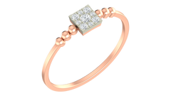 18K Gold & Diamond Dailywear Ring For Women KRA10607