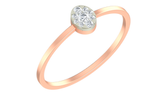 18K Gold & Diamond Ring For Women KRA10617