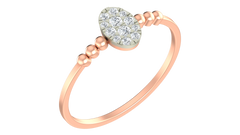 18K Gold & Diamond Ring For Women KRA10618