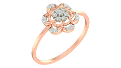 18K Gold & Diamond Ring For Women KRA10623