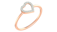 18K Gold & Diamond Dailywear Ring For Women KRA10628