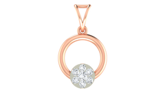 18K Gold & Diamond Floral PENDANT SET KRA40003P