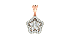 18K Gold & Diamond Floral PENDANT SET KRA40008P