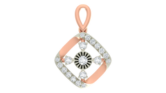 18K Gold & Diamond Floral PENDANT SET KRA40010P
