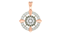18K Gold & Diamond Floral PENDANT SET KRA40012P