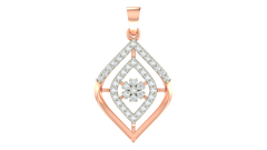 18K Gold & Diamond Floral PENDANT SET KRA40014P