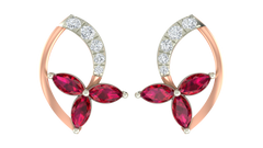 18K Gold & Diamond Women Gemstone Earring KRA40029E