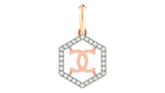 18K Gold & Diamond Pendant Set KRA40033P