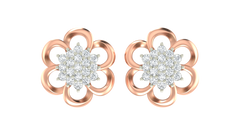 18K Gold & Diamond Women Stud Earring KRA40087E