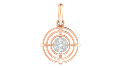 18K Gold & Diamond Floral Pendant Set KRA40138P