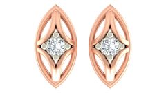 18K Gold & Diamond Solitaire Women Earring KRA40139E