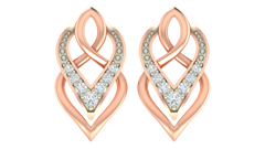 18K Gold & Diamond Women Dailywear Earring KRA40155E