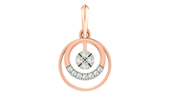 18K Gold & Diamond Dailywear Pendant Set KRA40161P