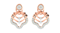 18K Gold & Diamond Women Engagement Earring KRA40175E