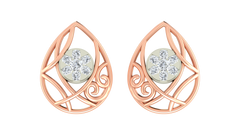 18K Gold & Diamond Women Stud Earring KRA40177E