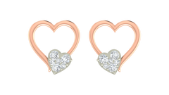 Rose Gold Diamond Earring | under 40k