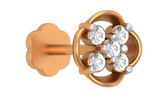 18K Gold & Diamond Stud Nose Pin KRA50003