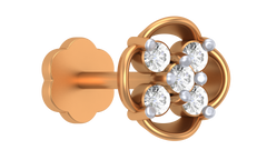 18K Gold & Diamond Nose Pin KRA50003