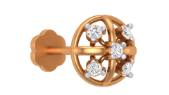 18K Gold & Diamond Nose Pin KRA50004