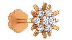 18K Gold & Diamond Nose Pin KRA50005