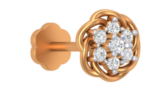 18K Gold & Diamond Nose Pin KRA50006