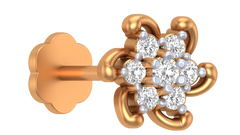 18K Gold & Diamond Nose Pin KRA50008