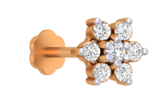 18K Gold & Diamond Nose Pin KRA50009