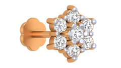 18K Gold & Diamond Stud Nose Pin KRA50010