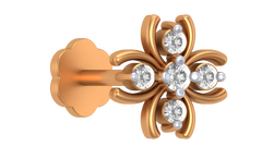18K Gold & Diamond Stud Nose Pin KRA50012