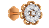 18K Gold & Diamond Stud Nose Pin KRA50013