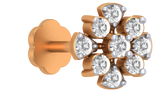 18K Gold & Diamond Stud Nose Pin KRA50014