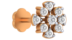 18K Gold & Diamond Nose Pin KRA50014