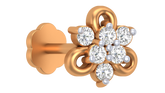 18K Gold & Diamond Stud Nose Pin KRA50016